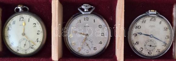 Igényes zsebóra gyűjtemény, különböző korú és stílusú Doxa zsebórák, működnek, külön tárolóba rendez...