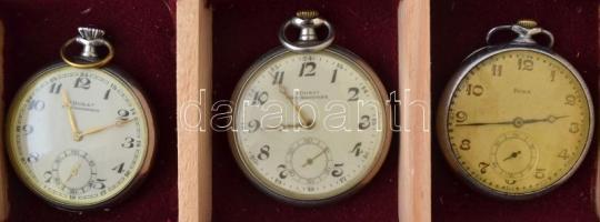 Igényes zsebóra gyűjtemény, különböző korú és stílusú Doxa zsebórák, működnek, külön tárolóba rendez...