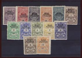 Osztrák-magyar katonai közigazgatás Montenegróban 13klf okmánybélyeg