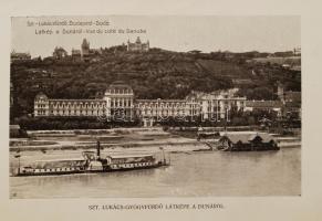 cca 1930 Szt. Lukács-Gyógyfürdő. Téli és nyári gyógyhely, meleg és langyos kénes gyógyforrások. Orvo...