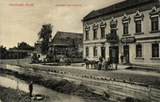 Kovászna-fürdő, Covasna; Kossuth tér, Szabó nyomda, kiadja Szabó nyomda / square, printing house