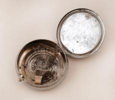 Utazó hamutartó, fém, d: 5 cm, m: 1,5 cm