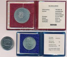 1980. 100Ft Ni "Szovjet-magyar közös űrrepülés" + 1982. 100Ft Cu-Ni "Labdarúgó Világb...