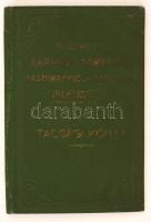 1907 Tagsági könyv, Budapesti Kárpitos, - Gombkötő,- Paszományos és Paplanos Ipartestület, sok tagsági bélyeggel (2-10 korona), 19x12cm