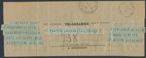 1914  Berlin, A Német Színház fejléces levele Edmund Reinhardt aláírásával, valamint egy Reinhardt á...