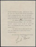 1914  Berlin, A Német Színház fejléces levele Emil Reiss aláírásával, valamint egy Reinhardt által k...