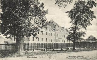 Hajmáskér, Legénységi laképület, kiadja Szélessy Mihály (képeslapfüzetből) (EK)