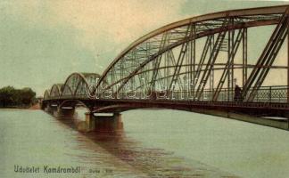 Komárom, Komárno; Duna híd / bridge (EK)