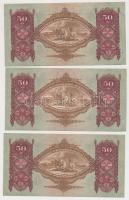 1932. 50P (7x) sorszámkövetők egy ugrással T:II,II-,III szép papír