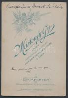 1905 Császár Imre(1864-1933) színész portréfotója, DEDIKÁLT!, keményhátú fotó, 17x12 cm