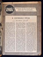 Deák Zoltán (szerk.): Színház 1946 II. évfolyam. Három kötetben, papír mappákban összefűzve. Az évfo...