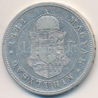 1883KB 1Ft Ag "Ferenc József / Barokk címer" Körmöcbánya T:2-
Hungary 1883KB 1 Forint Ag ...