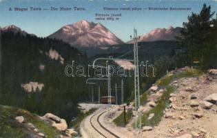 Tátra, Villamos vasúti pálya, Ferencz József csúcs / tram, mountain