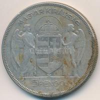 1930. 5P Ag "Horthy jobbra" T:3
Adamo P8