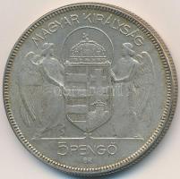 1930. 5P Ag "Horthy jobbra" T:2,2-
Adamo P8