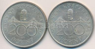 1993. 200Ft Ag "MNB" (2x)" T:2