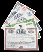 Amerikai Egyesült Államok 1969-1976. 5db klf részvény perforációval, bélyegzésekkel, lyukasztással é...