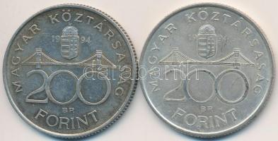 1994. 200Ft Ag "Deák" (2x) T:2,2-