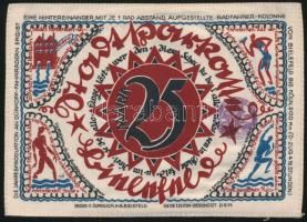 Németország / Weimari Köztársaság / Bielefeld 1921. 25M selyem, bélyegzéssel T:I Germany / Weimar Re...