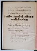 1862 Leopold von Sachsen-Coburg und Gotha (1824-1884) herceg által adományozott címereslevél (armali...