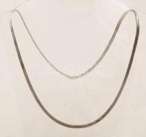 Ezüst  kígyó  nyaklánc, Ag., nettó: 10,3gr., jelzett, 56cm /Silver necklace, net, Ag..10,3 grams, marked, 56cm