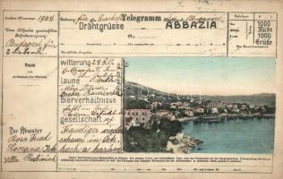 Abbazia, Telegramm / mail order layout (EK)