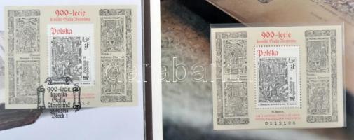 900th anniversary of Poland's oldest principality Chronicle block + FDC occasional postal in ho...