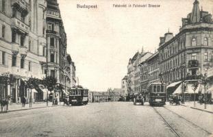 Budapest XI. Fehérvári út, villamosok (fa)