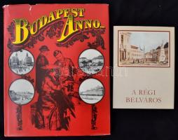 Pereházy Károly: A régi belváros. Bp., 1982, Képzőművészeti Kiadó. Kiadói egészvászon kötés, védőborítóval, jó állapotban; Budapest Anno. Fényképfölvételek műteremben és házon kívül. Bp., 1981, Révai Nyomda. Kiadói egészvászon kötés, sérült védőborítóval, egyébként jó állapotban.