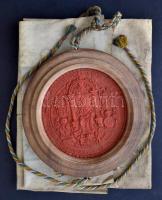 VÉDETT!  1715 III. Károly címer- és nemességadománya Knipper János Bálint korábbi pesti városbíró (1...