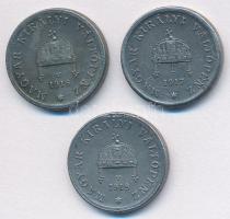 1917-1918KB 2f Fe (3x) "Magyar Királyi Változpénz" T:2
Adamo K2.1