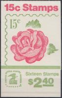 Roses sealed stamp-booklet, Rózsa bontatlan bélyegfüzet