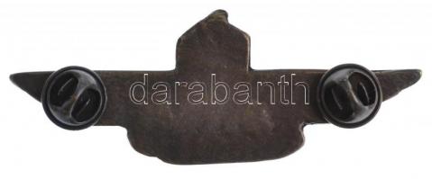 1939-1945. Magyar harckocsizó alakulat jelvény, Br modern replika kitűző (28,5x75mm) T:2