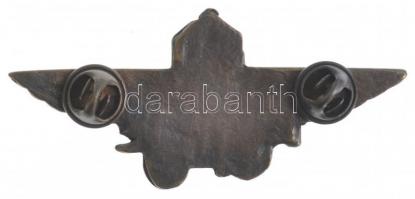 1939-1945. Magyar páncéltörő ágyús alakulat jelvény, Br modern replika kitűző (33,5x73mm) T:2