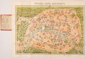 Nouveau Paris Monumental. Itinéraire pratique de l'étranger dans Paris. Az új nagy Páris és tér...