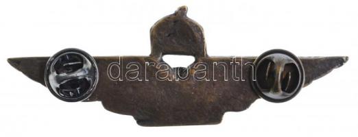 1939-1945. Magyar páncélvonatos alakulat jelvény, Br modern replika kitűző (26x75mm) T:2