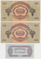 1944. 1P-100P (10x) "A Vörös Hadsereg Parancsnoksága" T:I- (csak 1db),III,III-
