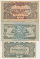 1944. 1P-100P (10x) "A Vörös Hadsereg Parancsnoksága" T:I- (csak 1db),III,III-