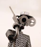 Hinz &Kunst figura, fém, jelzett, m:17 cm