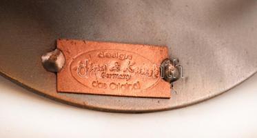 Hinz &Kunst figura, fém, jelzett, m:17 cm