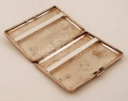 Alpakka cigarettatárca, gravírozott, 10×7 cm