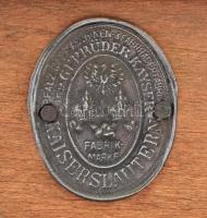 Régi kávédaráló, jelzett, fa-réz, m:21 cm