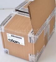 Régi kávédaráló, jelzett, fa-réz, m:21 cm