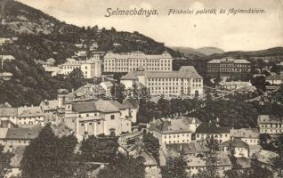 Selmecbánya, Banska Stiavnica; Főiskolai paloták és főgimnázium / college palaces, grammar school (kis szakadás / small tear)