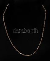Ezüst nyaklánc, Ag., nettó:3,8gr., jelzett, 46cm / Silver necklace, net, Ag.:3,8g, marked, 46cm