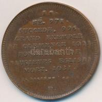 Franciaország ~1900. "II. Róbert" Br emlékérem "Francia Királyok sorozat" (12,18...