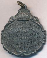 ~1920-1945 DN "Csonka Magyarország nem ország..." kétoldalas Zn Trianon medál, a hátlapon ...