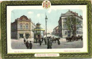 Belgrade, Rue St. Sava / street, gendarme