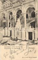 Budapest V. Igazságügyi palota lépcsőháza, belső; Divald Károly
