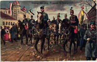 17 db RÉGI motívumlap, vegyes minőség; művész, reklám, katonai, üdvözlő / 17 old motive postcards, m...